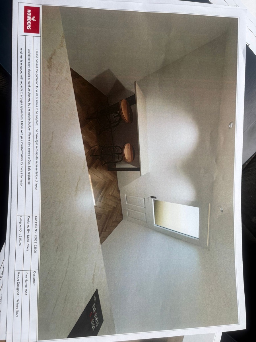 Kitchen render showing the appliance column